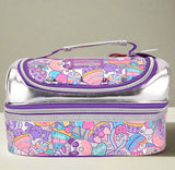 Smiggle Stylish Kids Lunch Box Bag | Double Layer, Insulated & Leakproof Tiffin for Boys & Girls | Cartoon Printed Lunch Carrier (Spiderman, Barbie, Hello Kitty, Marvel, Minecraft, Unicorn)