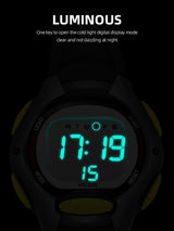 Kids Dial & Straps Digital Multi-Function Watch - Black Yellow