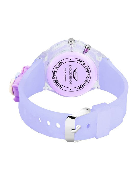 Printed Dial & Straps Scratch Resistant Analogue Watch LED Rabbit