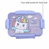 Premium Stainless Steel Lunch Box with Cartoon Character Design