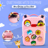 Water Resistant Stylish Durable School Bag with DIY Patches