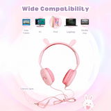 Animal Ear Design Wired Headphones for Kids