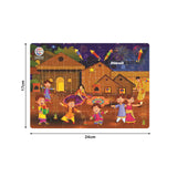 4-in-1 Indian Religion Jigsaw Puzzle for Kids (4 x 35 Pieces)