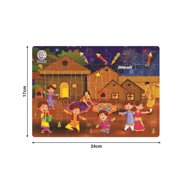 4-in-1 Indian Religion Jigsaw Puzzle for Kids (4 x 35 Pieces)