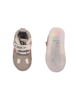 Kids' Grey LED Sneakers with Velcro Fastening