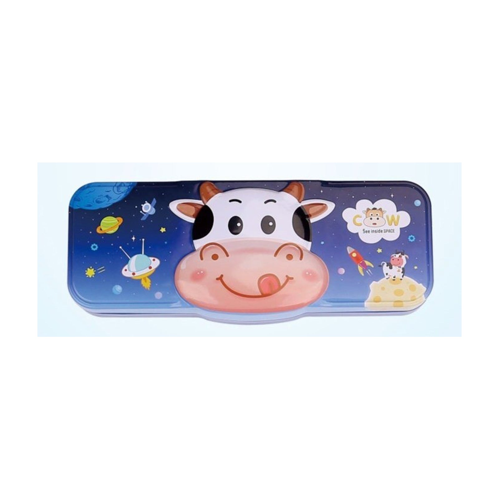 Cow – A cute pencil case featuring a fun cow cartoon design, perfect for kids.