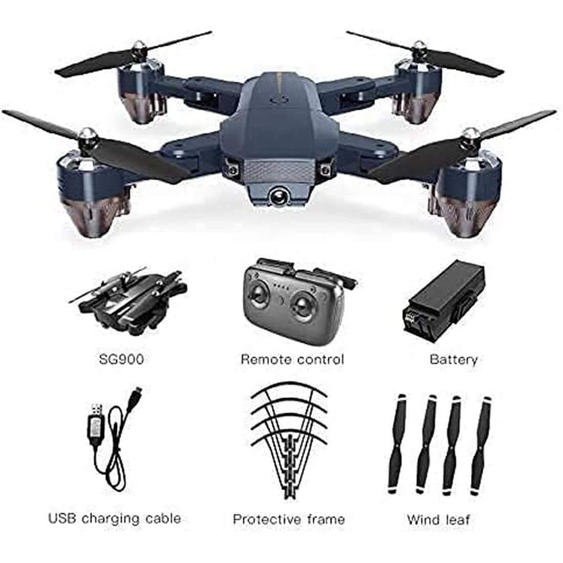 DRONE S Quadcopter with 3D Flips, Headless Mode, One-Key Return & Foldable Design | Remote Control Drone for Ages 14+