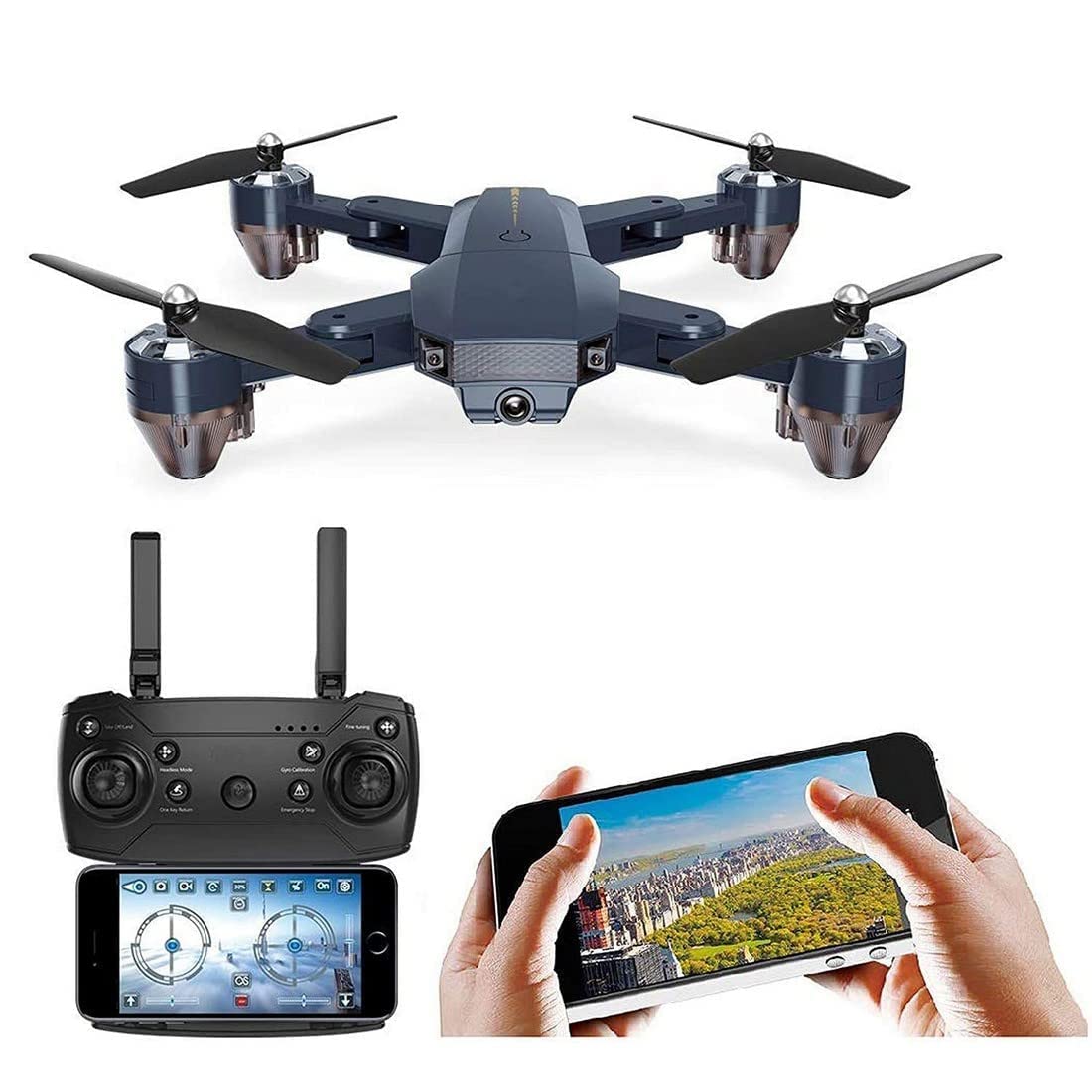 DRONE S Quadcopter with 3D Flips, Headless Mode, One-Key Return & Foldable Design | Remote Control Drone for Ages 14+