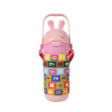 Kids Premium 14oz Math Water Bottle with Silicone Spout - Leak-Proof, Insulated, and Educational