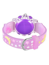 Kids Girls Printed LED Dial & Silicon Strap Analogue Watch - Purple Unicorn