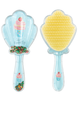 Glittery Shell Hairbrush | Enchanted Garden Design | Sparkle & Smooth Hair Brush | The Dazzling Detangling Hairbrush