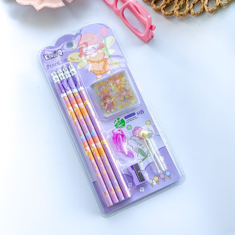 Stylish Pencils Stationary Kit For Girls