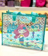 Mermaid Magic Holographic Tote Bag for Girls – Stylish & Compact