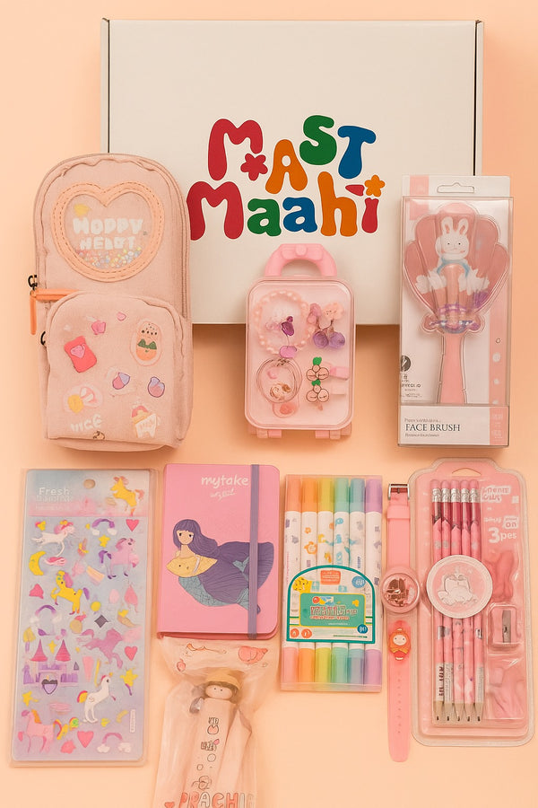 Stationery Gift Box for Kids | Pink Theme Surprise | Creative & Useful Gifts