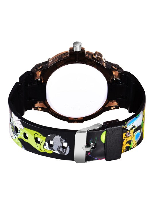 Boys Printed Dial & Straps Analogue Watch Ben10 Black