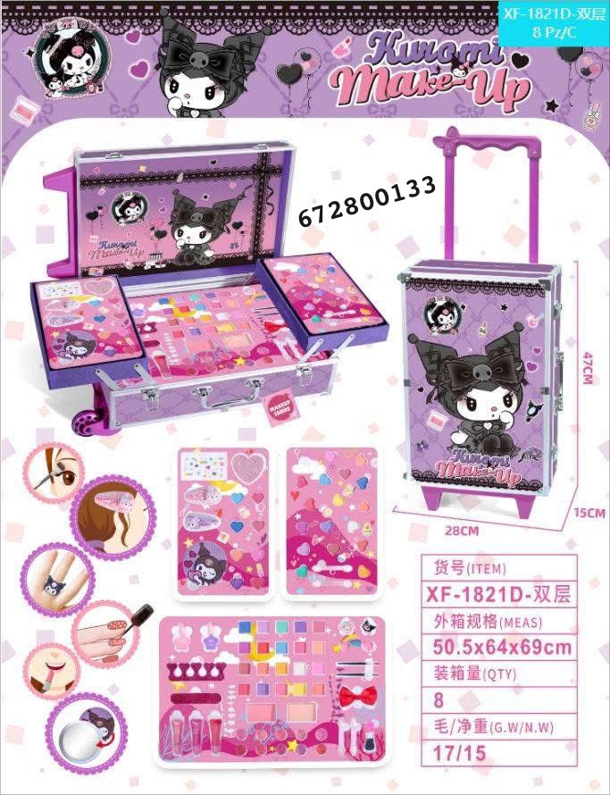Magical Girl Makeup Trolley Collection | Fantasy Friends Makeup Trolley Set – Unicorn, Mermaid & Kuromi Editions