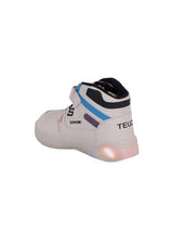 Kids' White Velcro Sneakers with LED Detail for Everyday Style