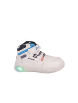 Kids' White Velcro Sneakers with LED Detail for Everyday Style