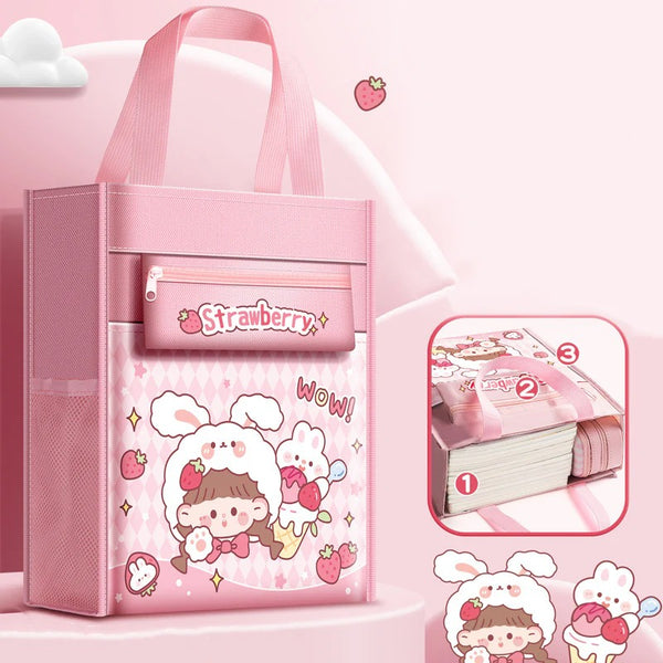 Multi-Purpose Shopping Bag with Handle Strap and Zipper Lock