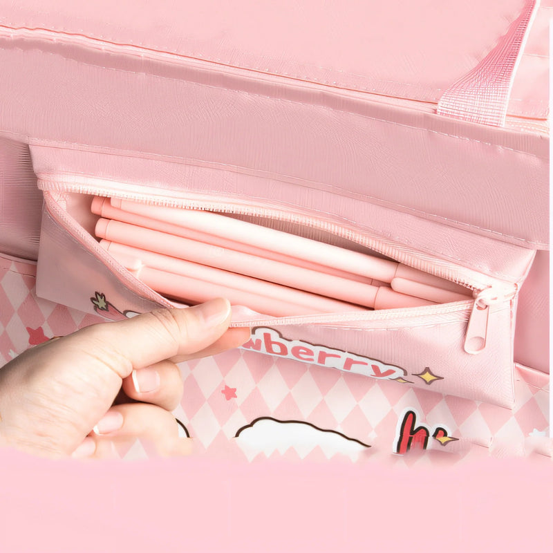 Multi-Purpose Shopping Bag with Handle Strap and Zipper Lock