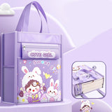 Multi-Purpose Shopping Bag with Handle Strap and Zipper Lock