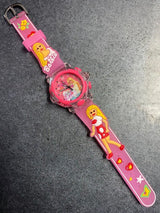 Girls Printed Dial & Straps Analogue Watch Barbie Pink