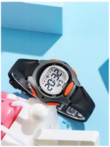 Unisex Kids Dial & Straps Digital Multi-Function Watch – Black Rubber Strap