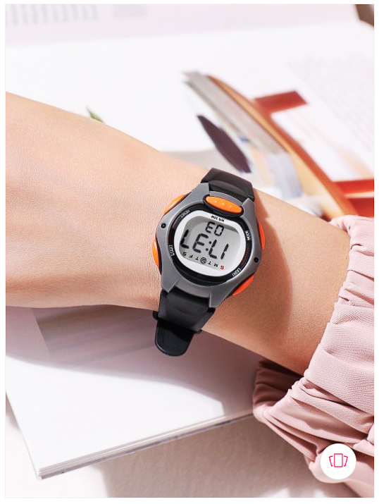 Unisex Kids Dial & Straps Digital Multi-Function Watch – Black Rubber Strap