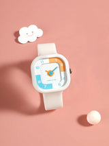 Unisex Kids Analogue Watch - Light Pink Dial & Strap