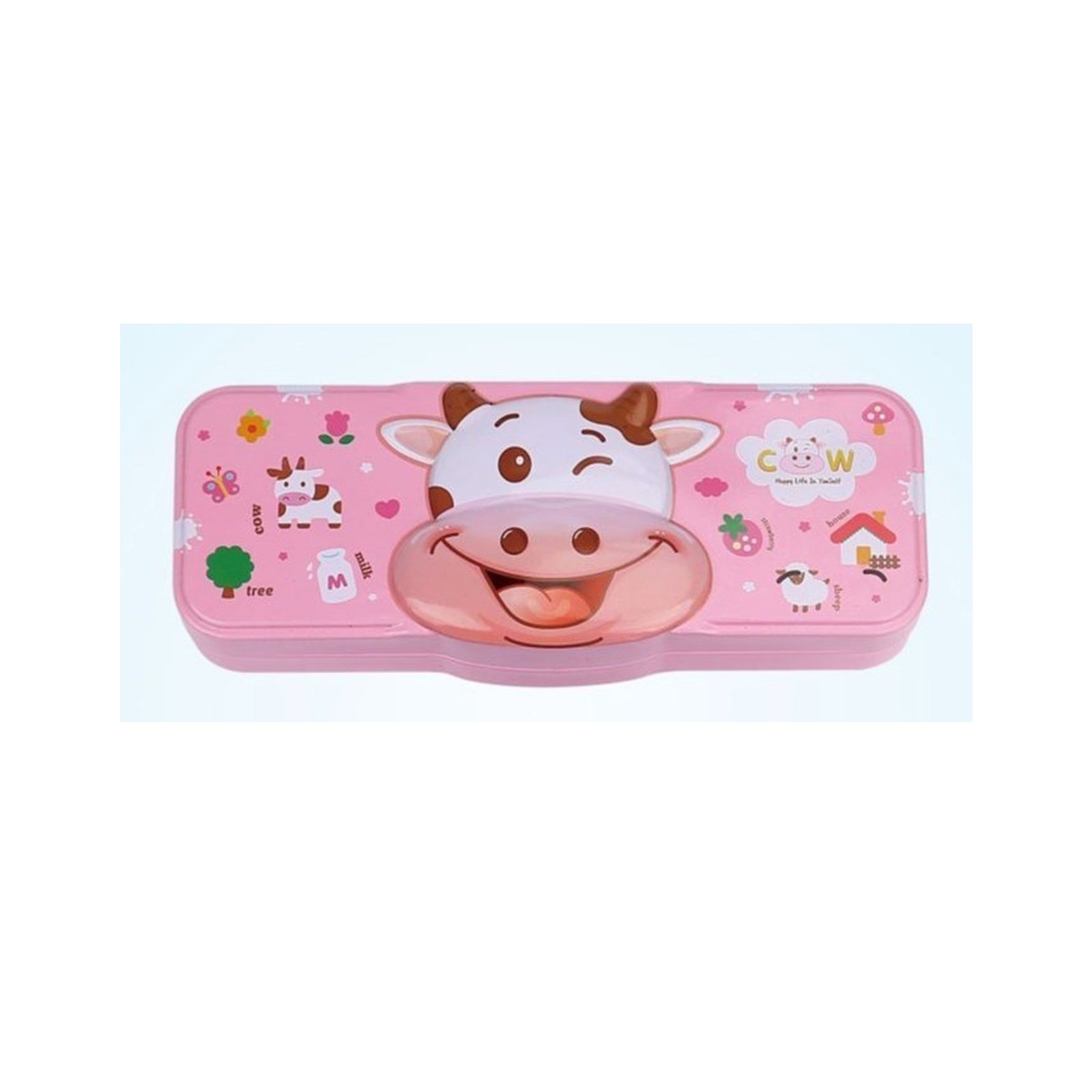 Cow – A cute pencil case featuring a fun cow cartoon design, perfect for kids.