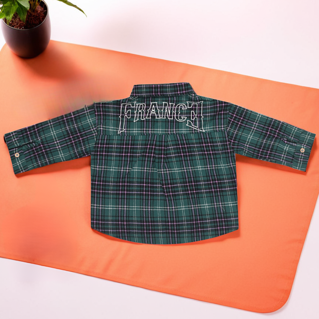 Full-Sleeve Checked Shirt For Boys