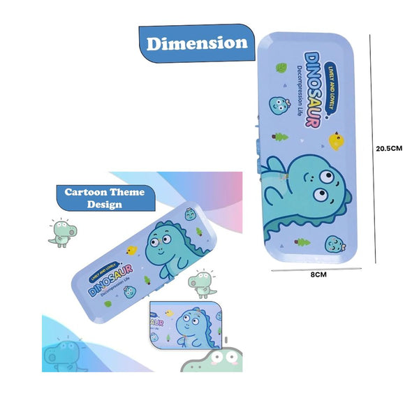 Cartoon Themed Kids Pencil Box – Elephant | Mermaid Cat | Dinosaur