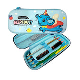 Cartoon Themed Kids Pencil Box – Elephant | Mermaid Cat | Dinosaur