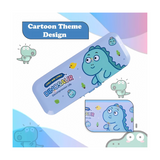 Cartoon Themed Kids Pencil Box – Elephant | Mermaid Cat | Dinosaur