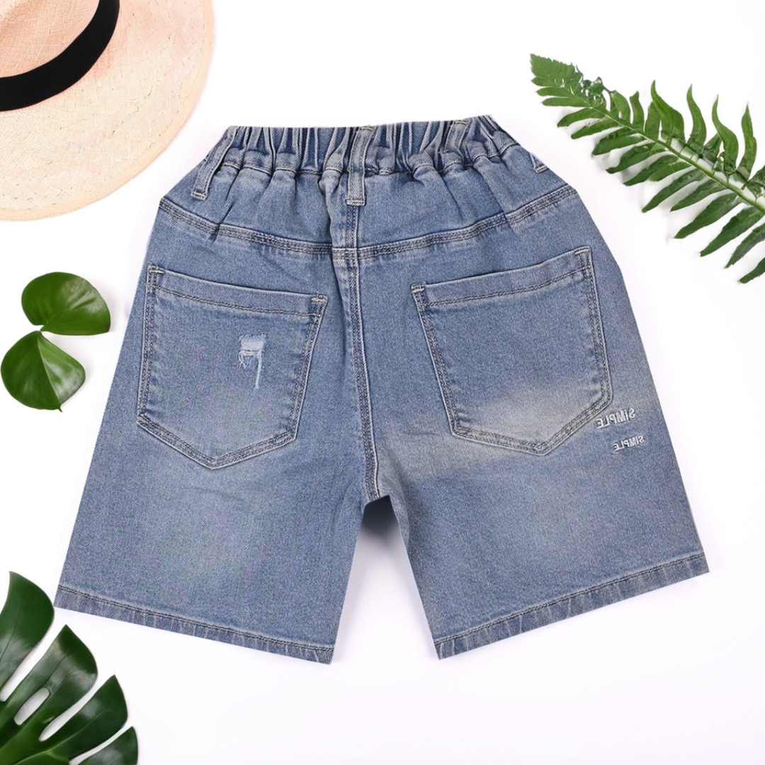 Girls' Distressed Denim Shorts