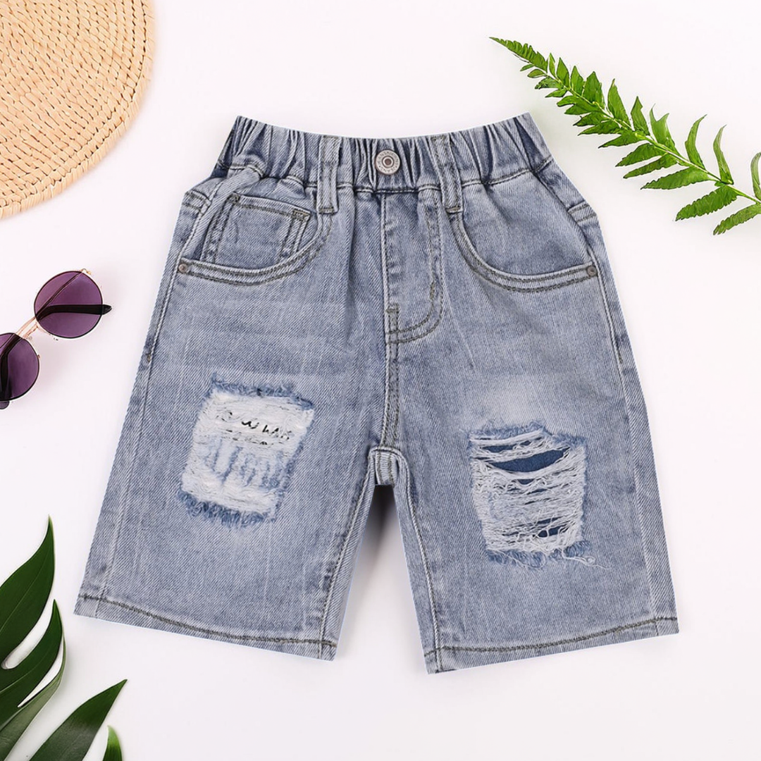 Girls' Distressed Denim Shorts