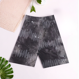 Boys' Grey Tie-Dye T-Shirt & Shorts Set – Trendy Round Neck Half-Sleeve