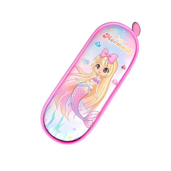 Colorful Kids Pencil Box with Cartoon Designs – Mermaid & Unicorn