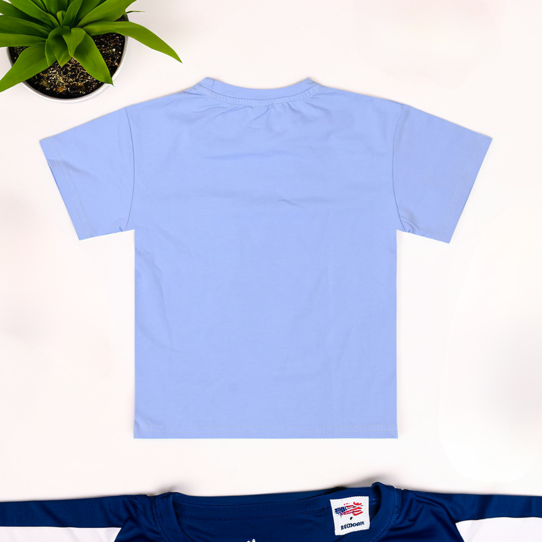 Boys' Teddy Printed T-Shirt – Round Neck Half Sleeve