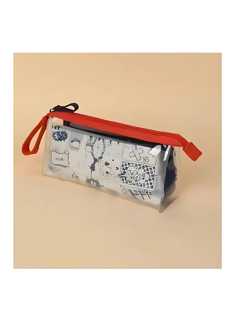 ✨ Transparent Zipper Pencil Pouch – Stylish & Durable Stationery Case