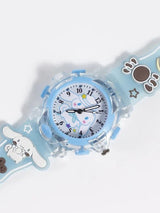 Girls Printed Dial & Straps Analogue Watch Cinna Blue