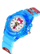 Girls Printed Dial & Straps Analogue Watch Barbie SkyBlue