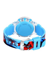 Kids Dial & Straps Analogue Multi Function Watch Spiderman Sky Blue