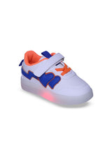 Kids' White LED Sneakers with Velcro Strap