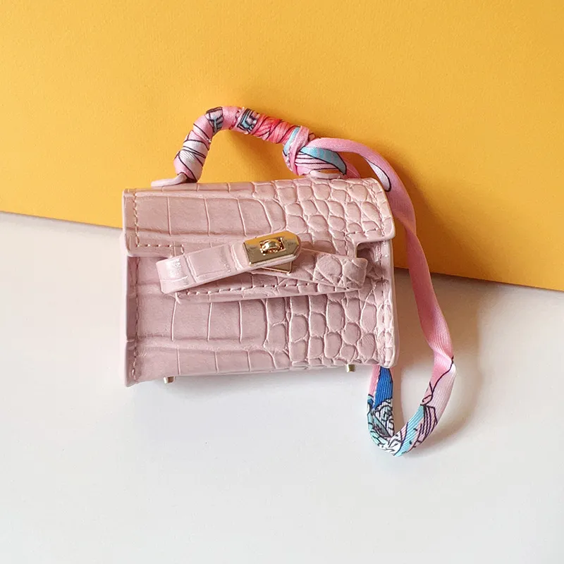 Mini House Design Leather Pouch – AirPods Case, Key Organizer & Mini Beauty Wallet