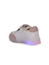 Kids' White LED Sneakers with Velcro Strap