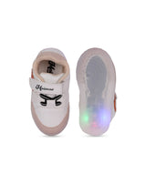 Kids' White LED Sneakers with Velcro Strap