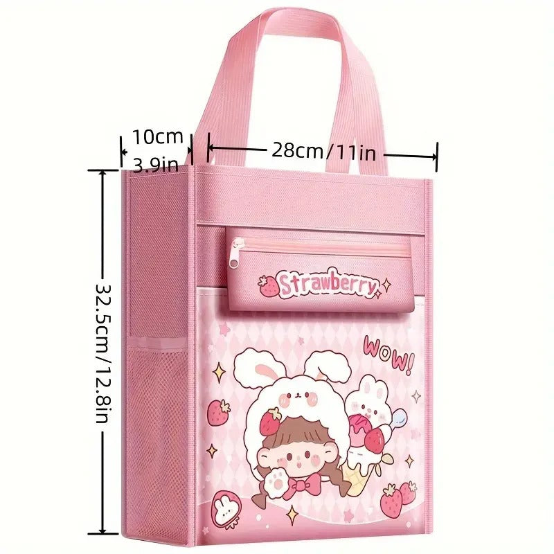Multi-Purpose Shopping Bag with Handle Strap and Zipper Lock