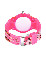 Girls Printed Dial & Straps Analogue Watch Barbie DarkPink