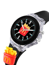 Unisex Kids Printed Dial Analogue Multi Function Watch Black MacD